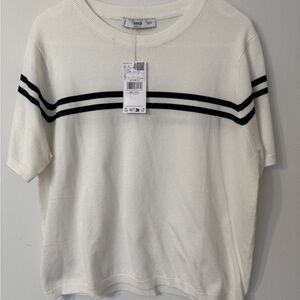 Mango White Knit Sweater Women’s NWT